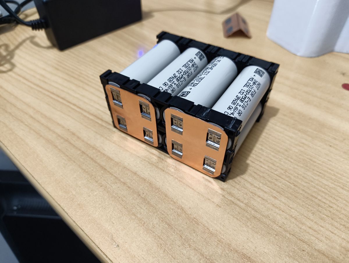 4S2P Molicel P50B drone battery pack, welded