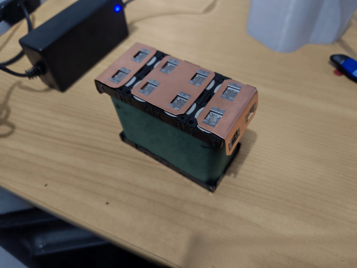 4S2P Molicel P50B drone battery pack, wrapped and finished